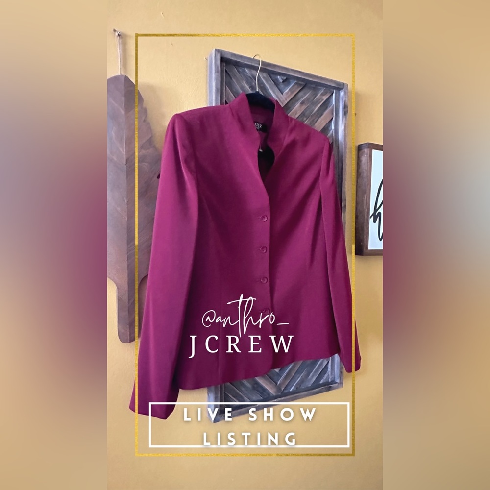 34. KASPER RED BURGUNDY BLAZER SIZE 12